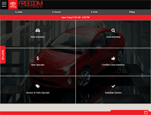 Tablet Screenshot of freedomtoyotaofharrisburg.com